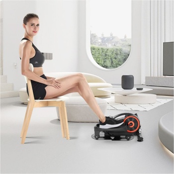 Trenažér na cvičenie nôh s displejom, nosnosť 100 kg, čierny - A