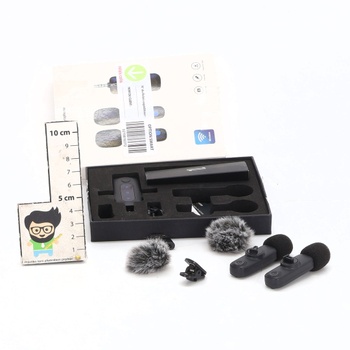 Bezdrôtový klopový mikrofón WARM BOX pre iPhone, iPad a telefón Android, sada 2 mini mikrofónov s