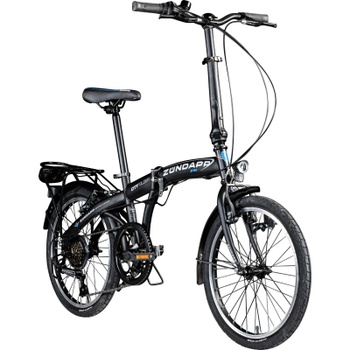Skladací bicykel ZF20 Speed, 20 palcov, nosnosť 120 kg, čierne - A