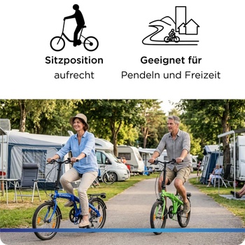 Skladací bicykel ZF20 Speed, 20 palcov, nosnosť 120 kg, čierne - A