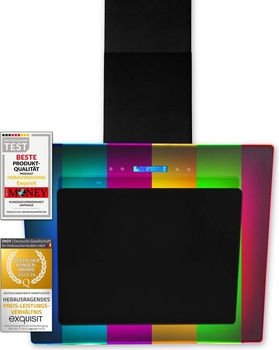 Digestor s LED osvetlením, energetická trieda B, šírka 54 cm, čierna - A