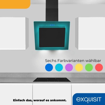 Digestor s LED osvetlením, energetická trieda B, šírka 54 cm, čierna - A