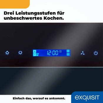 Digestor s LED osvetlením, energetická trieda B, šírka 54 cm, čierna - A