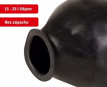 Membrána do tlakové nádoby, EPDM, 15-25 l, do 90 °C, černá - A