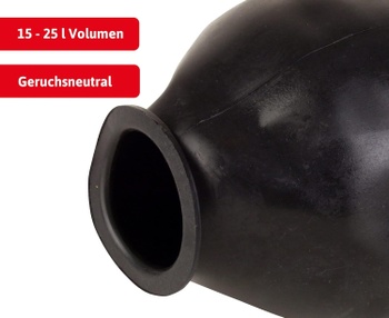Membrána do tlakové nádoby, EPDM, 15-25 l, do 90 °C, černá - A