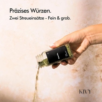 Sada koreničiek Kivy, čierna - 24 ks