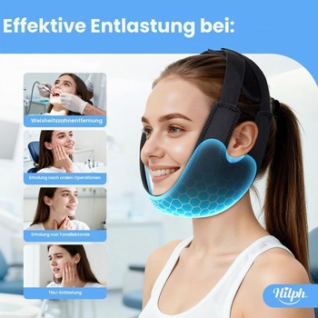 Chladiaca kompresia Hilph 3D na zuby múdrosti, 4 chladiace podložky na tvár