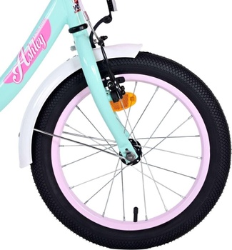 Detský bicykel Ashley , 16 palcov, s košíkom, zelené - A
