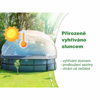 Zastrešenie na bazény, ø 450 cm, priehľadný - B