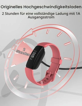 Nabíječka Sinoacc kompatibilní s Fitbit Inspire 2 Ace 3 Nabíjecí kabel pro fitness tracker 100