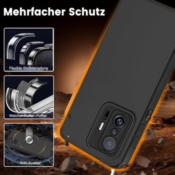 Puzdro na telefón Agedate pre Xiaomi 11T Pro s ochranou fotoaparátu, nárazuvzdorné, odolné proti