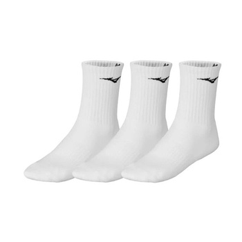 Unisex ponožky Mizuno 3p (balenie po 1) L biela/biela/biela