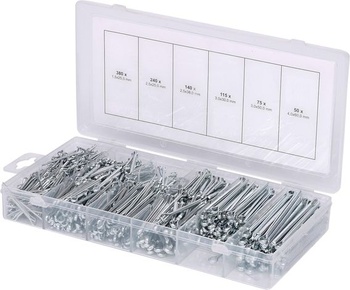 KS Tools 970.0330 Súprava závlačiek, 1000 ks | 970.0330, Sada nástrojov