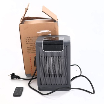 Teplovzdušný ventilátor Amazon Basics sivý