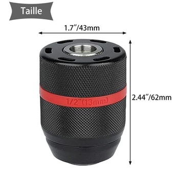 Rýchloupínacie skľučovadlo, rýchlovýmenné skľučovadlo, upnutie 1/2-20UNF, 1,5 – 13 mm, samoupínacie, pre