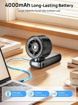 Ručný ventilátor s vodným chladením, malý turbo ventilátor s chladiacim rozprašovačom, dobíjací
