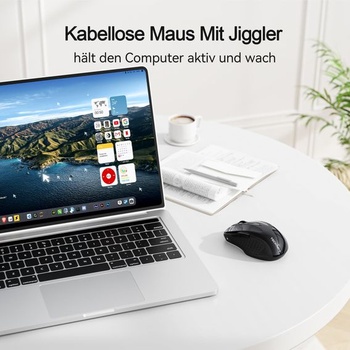 Bezdrôtová myš TECKNET Bluetooth s tromi režimami BT 5.0/3.0 + 2.4GHz, čierna