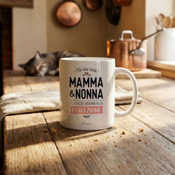 Manahia - Hrnček pre babičku - Mám dve rolky, mamu a babičku... | Originálny darček, oznámenie o