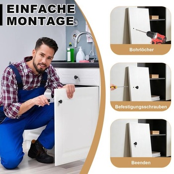 10 okrúhlych nábytkových úchytiek, čierne, úchytky do zásuviek, jeden otvor, vyrobené z hliníkovej