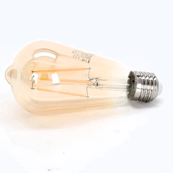 Žárovka LUTW E27 Vintage, teplá bílá 2700K, 6W ST64 Edison LED žárovka, ekvivalent 60W žárovky,