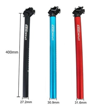 Sedlovka na bicykel UPANBIKE vyrobená z hliníkovej zliatiny, dĺžka 400 mm, priemer 27,2 mm 30,9 mm 31,6