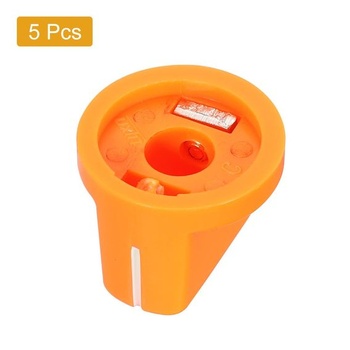 QUARKZMAN 5dielna gitarová gombíková hriadeľ s otvorom pre gitarové gombíky, ampér 6,4 mm, oranžová