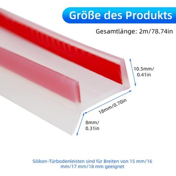 ACESOME Kuchyňský sokl, Gumové těsnění pro kuchyňský sokl, Panel kuchyňského soklu pro 15mm, 16mm,