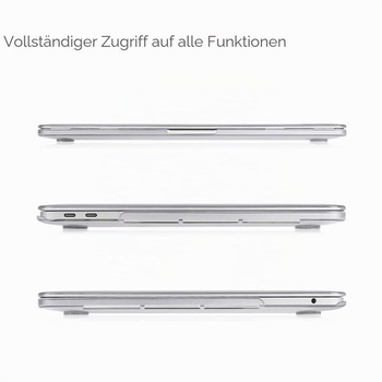 Fintie Hülle Kompatibel s MacBook Pro 13 (2016-2022) M2/ M1 *Priehľadný Macbook Pro 13''