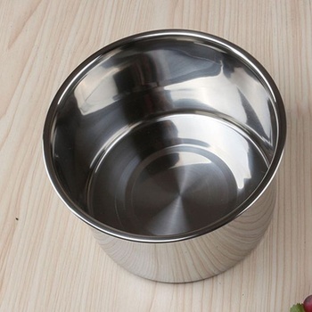 Hotelové panvice z nerezovej ocele 20 cm okrúhle kovové stohovateľné nádoby na potraviny 20 cm