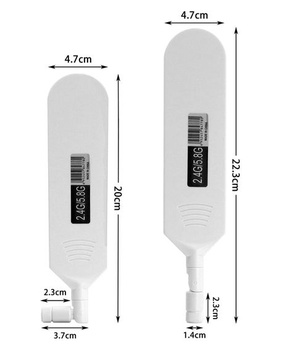 Vecys dvoupásmová WiFi anténa 2,4 GHz 5,8 GHz 12 dBi s vysokým ziskem, všesměrová lepicí anténa, RP