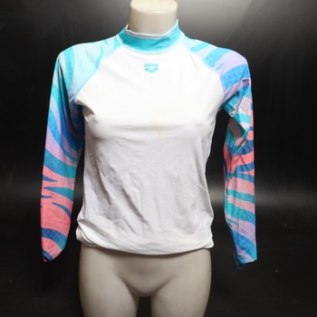 ARENA Damen dámske tričko s rashguardom, veľkosť L / S, celoplošné, veľkosť 1, balenie M, biela