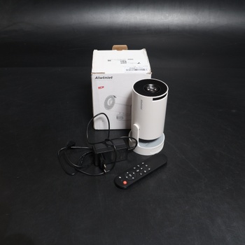 Mini projektor Alwtniet, podpora mini projektora 4K, Wi-Fi 6 a Bluetooth 5.4, 5W reproduktor,