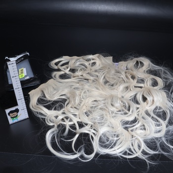 BARSDAR Clip-in predlžovanie vlasov, 50 cm vlnité clip-in predlžovanie pre ženy 5 ks Prírodné