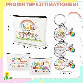 MOTONG Rozlúčkový darček pre učiteľa 3 ks kozmetických taštičiek Ďakovný darček