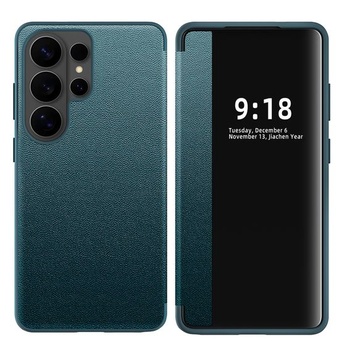 Ochranný kryt pre Samsung S26 Ultra, flipové púzdro, číry výhľad, tenké, flipové púzdro pre