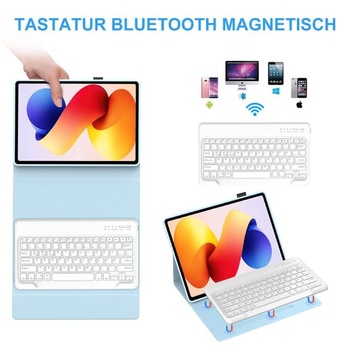 Puzdro s klávesnicou WINCHKING pre Xiaomi Redmi Pad 2 Pro 12,1 palca / Redmi Pad Pro modré