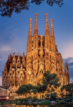 Educa - Puzzle Sagrada Família | Puzzle s 1000 dielikmi pre dospelých a deti od 10 rokov | Séria svetového