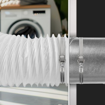 Repa Market 100 mm plastová příruba pro spojku větracího potrubí – PVC spojka potrubí, připojovací