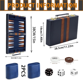 Backgammon YUJUVI JU-VI-SLQ cestovný