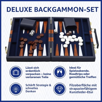 Backgammon YUJUVI JU-VI-SLQ cestovný