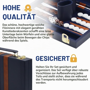 Backgammon YUJUVI JU-VI-SLQ cestovní