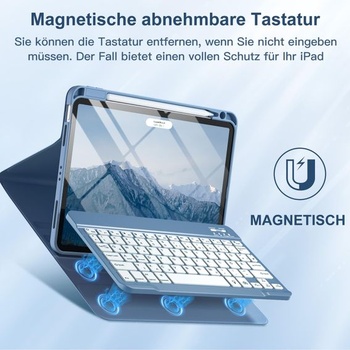 Puzdro Vobafe s klávesnicou pre iPad Air 11 palcov M4 2026/M3 2025/M2 2024 modré