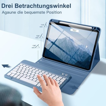 Puzdro Vobafe s klávesnicou pre iPad Air 11 palcov M4 2026/M3 2025/M2 2024 modré