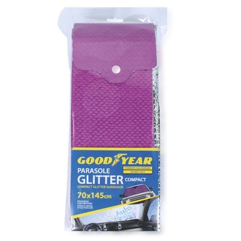 Slnečná clona do auta Goodyear predná 70 x 145 cm obojstranná s prísavkami – univerzálna slnečná