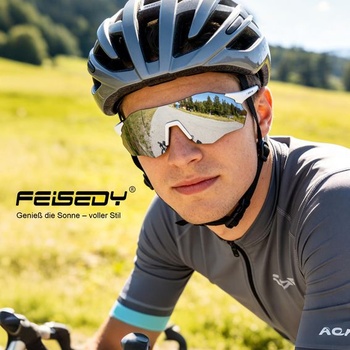 Cyklistické okuliare FEISEDY B0310 TR90 sivá
