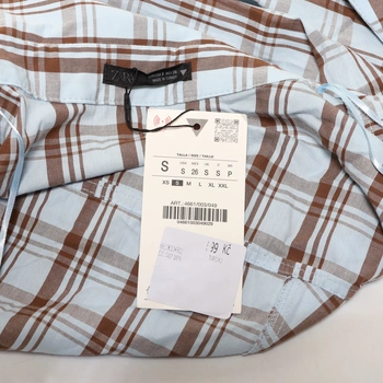 Dámská košile ZARA bílohnědá, vel. S