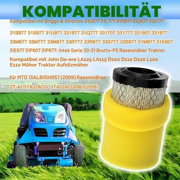 Vzduchový filter MIU13038 pre záhradný traktor BS 591334 594201 796031