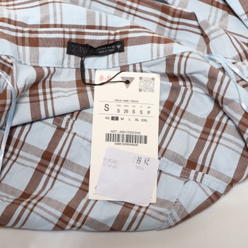 Dámská košile ZARA bílohnědá, vel. S