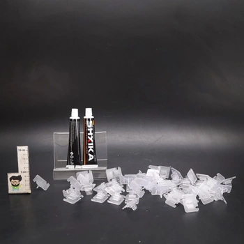 Enhon 50 samolepiacich háčikov na sieť proti mačkám na balkóny s 2 x 40ml extra silným montážnym