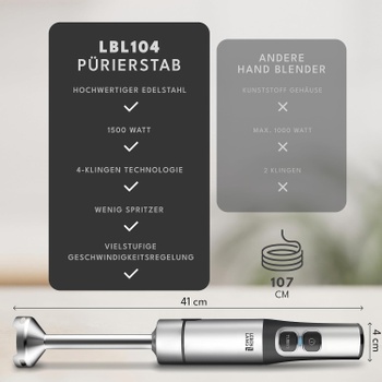 Ručný mixér LEBENLANG LBL104